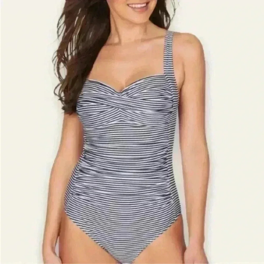 Bond Eye Australia Blue and White Striped One Piece SZ 8